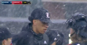 Michigan, Louisville Play Baseball In A Blizzard And The Scenes Are Wild