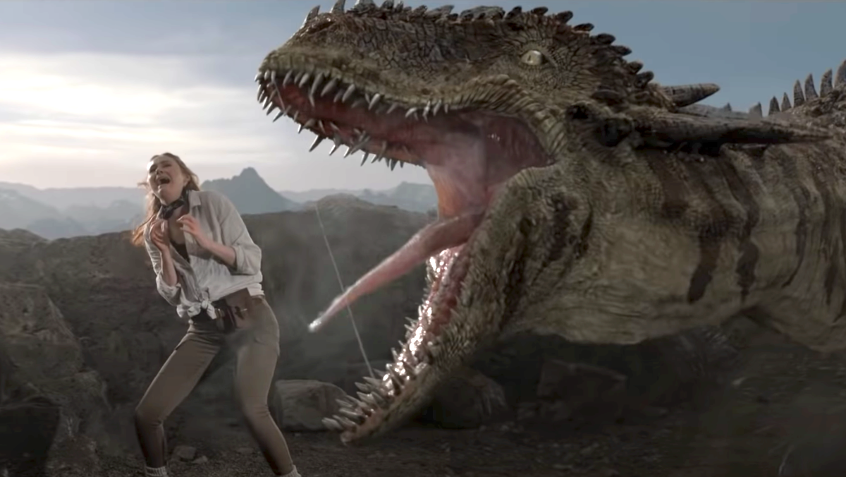 Cliff Beasts 6 Trailer reveals hints about Netflix's The Bubble - a woman screaming as a dino attacks