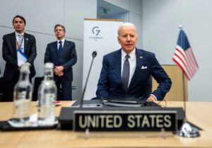 President Joe Biden prepares for a summit with other leaders at NATO Headquarters in Brussels on Thursday.