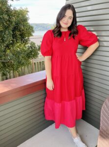 Old Navy Cotton Tiered Midi Dress Review 2022