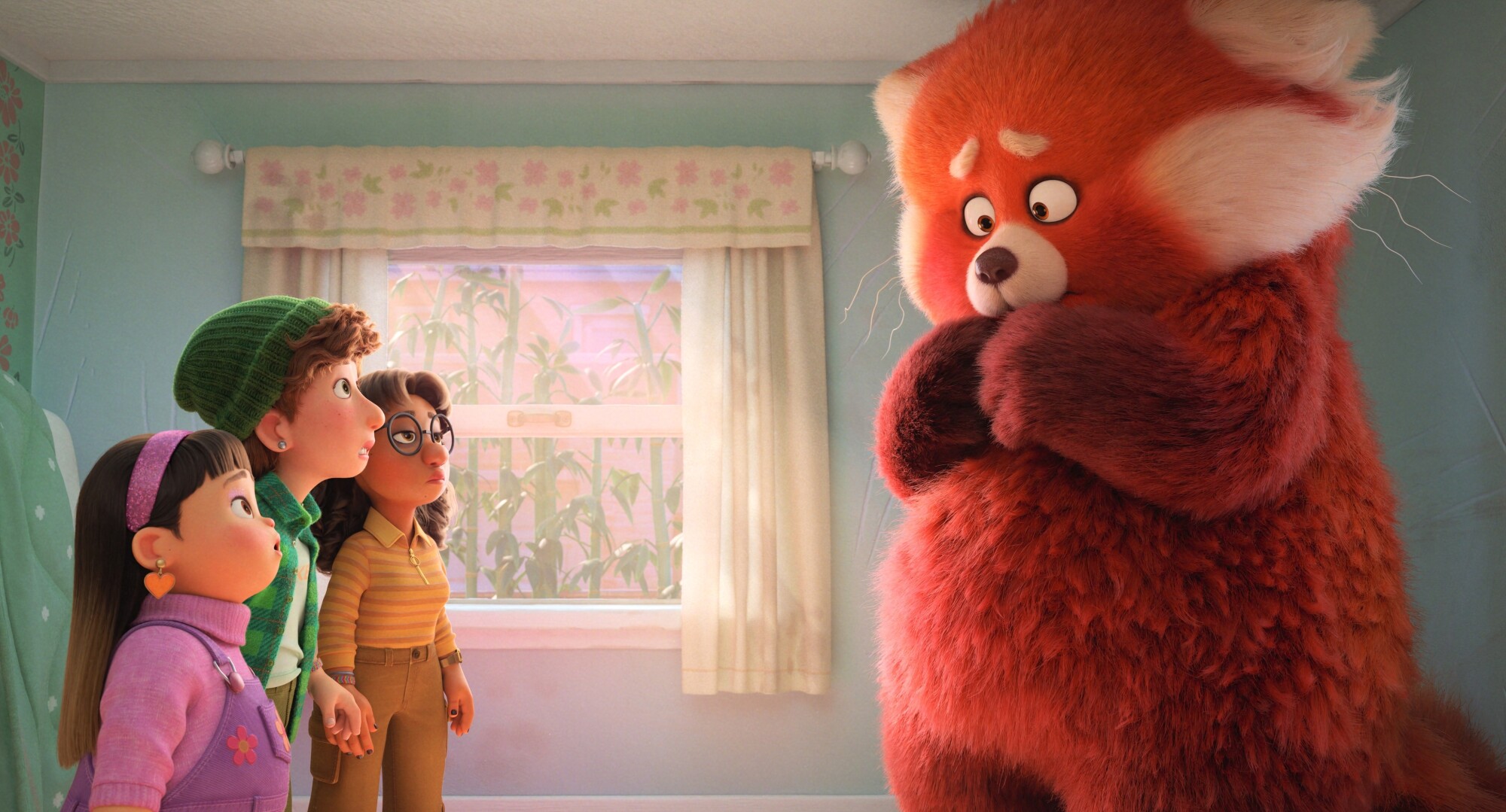 In Pixar's new "Turning Red," the teenaged heroine turns into a giant red panda when she gets stressed.
