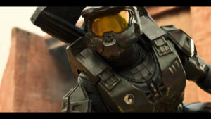 Pablo Schreiber as Master Chief, Halo Season 1, streaming on Paramount+ 2022. Photo credit: Paramount+