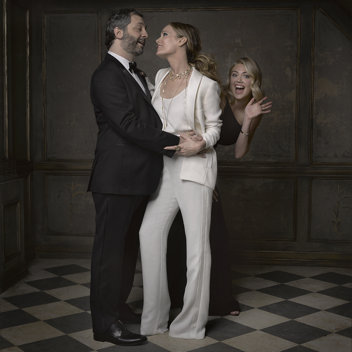 Judd Apatow, Leslie Mann and Kate Upton