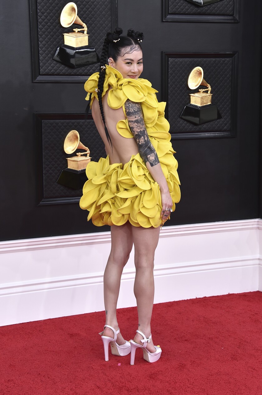 Japanese Breakfast arrives at the 64th Annual Grammy Awards 