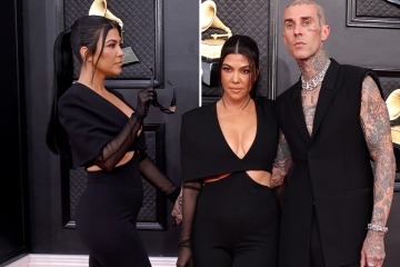 Kourtney Kardashian fans think she's PREGNANT after Travis Barker Grammys date