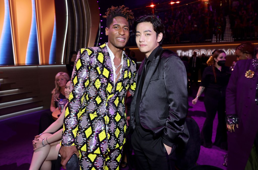 Jon Batiste and V of BTS