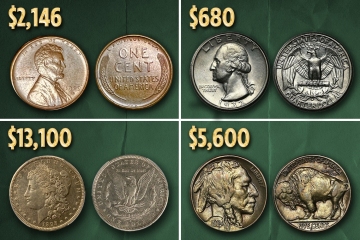 Most valuable coins in circulation worth up to $13,100 including Washington
