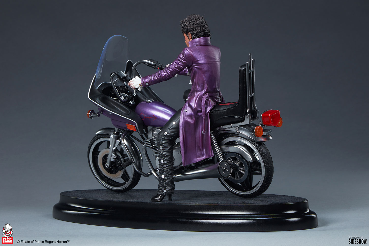 Back view of the Prince Tribute Statue.