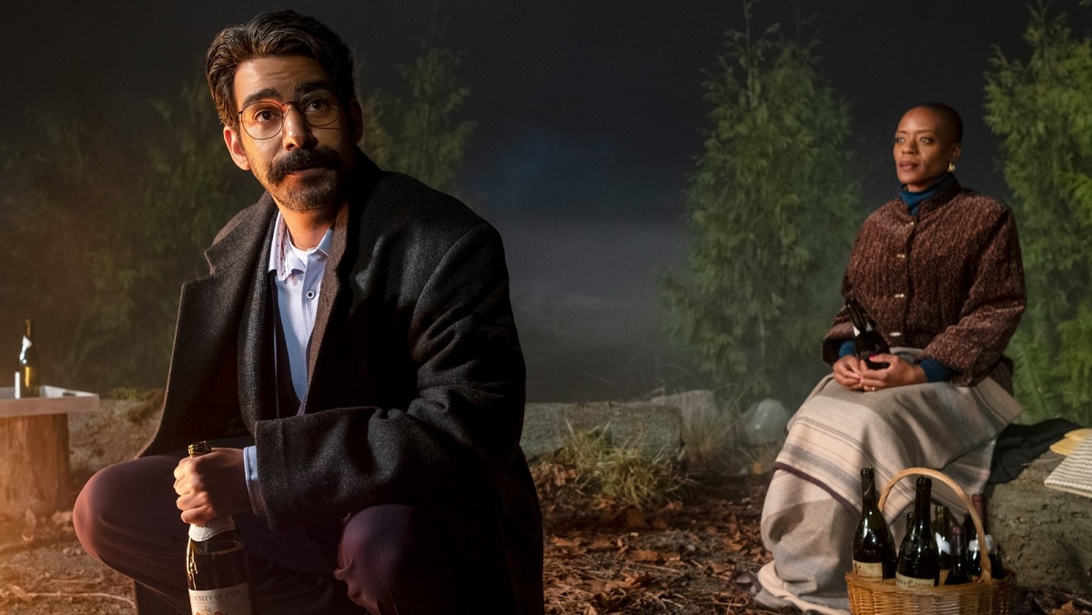 Rahul Kohli and T'Nia Miller in The Haunting of Bly Manor.