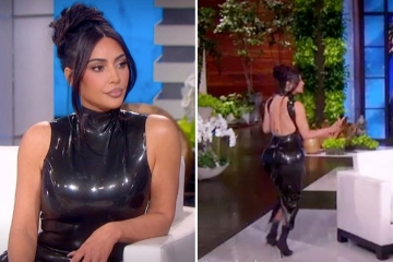 Kim SCREAMS and storms off stage during interview with Ellen DeGeneres