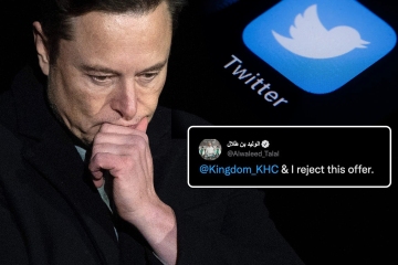 Twitter shareholder REJECTS Elon Musk's bid and says $43bn offer is 'nowhere near'