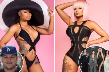Blac Chyna almost slips out of bikini ahead of trial against the Kardashians