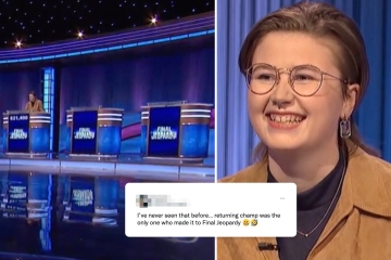 Fans stunned by champ Mattea's Final Jeopardy! move they've NEVER seen before