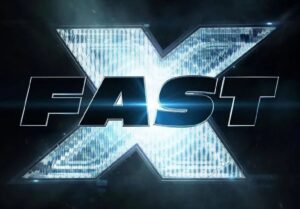 The logo for Fast X, the tenth movie in the Fast and the Furious franchise.