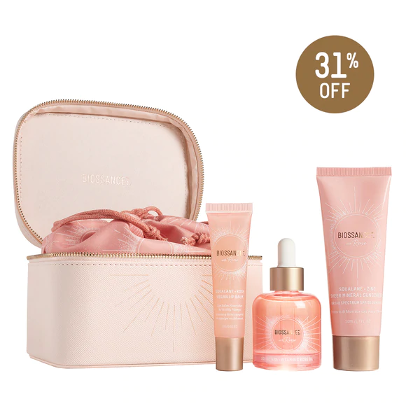 Biossance Sunshine Set features full sized products at a lovely discount. 
