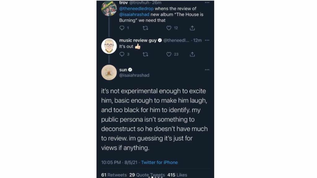 Anthony Fantano responds to criticism about how he rates black artists’ music