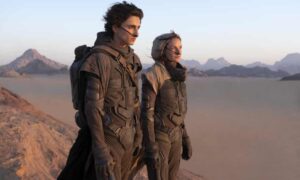 Desert hearts … Timothée Chalamet and Rebecca Ferguson in Dune.