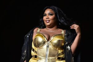NEW YORK, NEW YORK - SEPTEMBER 24: Lizzo performs at Radio City Music Hall on September 24, 2019 in New York City. (Photo by Theo Wargo/Getty Images)