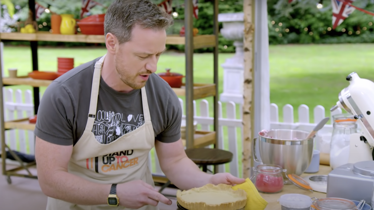 James Mcavoy on The Great Celebrity Bake Off