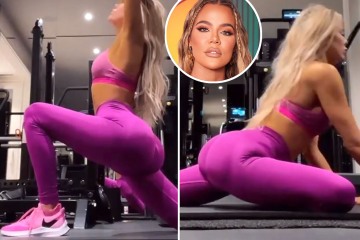 Khloe rips troll after she's accused of having butt implants in workout clip
