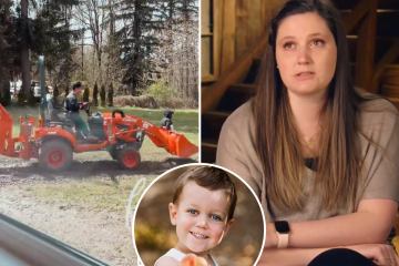 Little People's Tori ripped for letting son, 4, ride in bucket of moving tractor