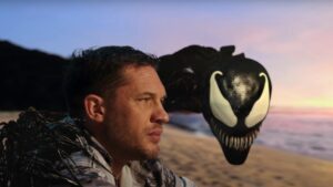 Eddie and Venom on a beach in Venom: Let There Be Carnage Deleted scene - a win for Symbrock lovers. Venom 3 is on the way.