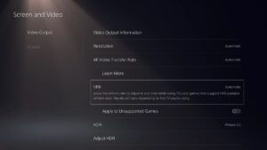 Your PS5 might already have VRR, no new update required
