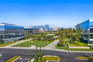 A view of an office park in Irvine.