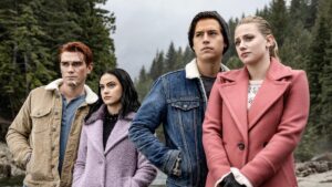 Archie, Veronica, Jughead, and Betty in Riverdale season four