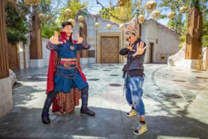 Halle Berry Visits Avengers Campus at Disneyland