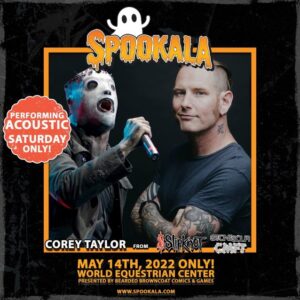 SLIPKNOT's COREY TAYLOR Plays Acoustic Set At Florida's SPOOKALA Horror Convention (Video)