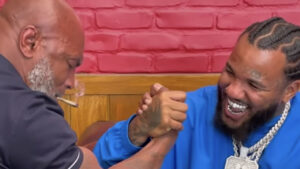 Watch The Game and Mike Tyson Have an Arm Wrestling Match