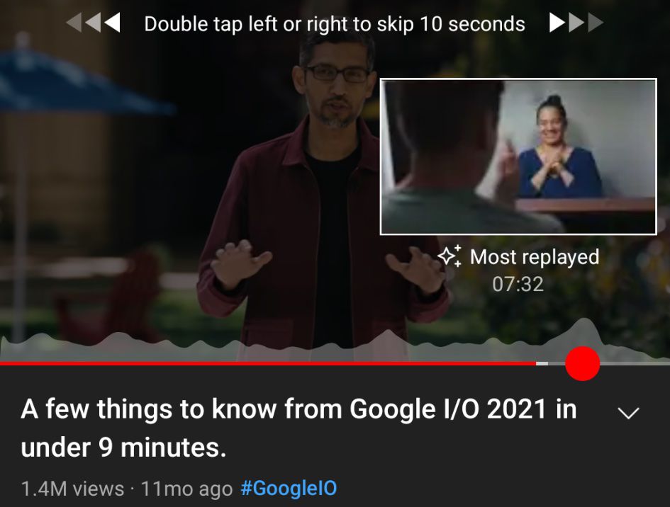 YouTube now highlights the most replayed parts of videos to let you skip the boring parts