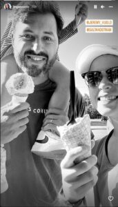 Jinger returned to Instagram while on an ice cream outing