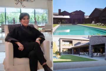 See Kris Jenner's $20M mansion's backyard with pool, BBQ & HUGE tables