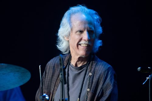 John Densmore performing during Homeward Bound: A Benefit for the Homeless Community and PATH in 2020