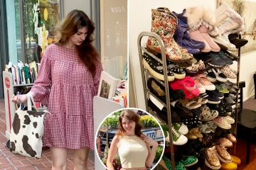 I'm a thrift store pro – I bagged a coat for 50c & have 102 pairs of shoes