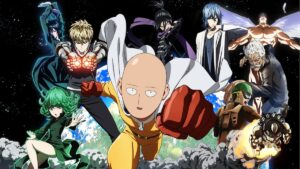 The cast of One Punch Man.