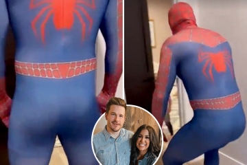 Teen Mom Chelsea Houska shows off husband Cole’s BUTT in skintight costume