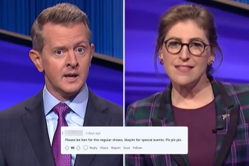 Jeopardy! fans claim exec's hint of 'MULTIPLE' hosts 'favors' Ken to Mayim