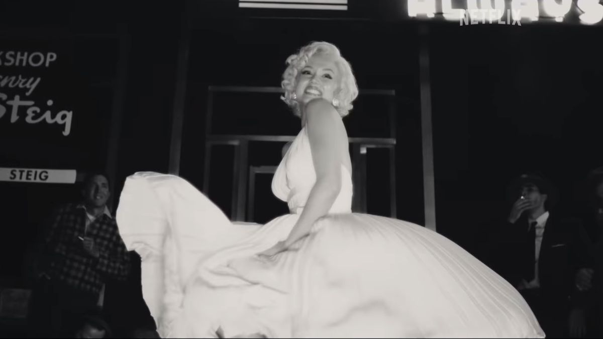 Ana de Armas becomes Marilyn Monroe in the teaser for Netflix's biopic movie, Blonde. The movie aims to present Monroe through her eyes. Marilyn's famous subway grate moment.