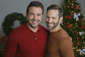 Jonathan Bennett and Brad Harder in 'The Christmas House 2: Deck Those Halls'