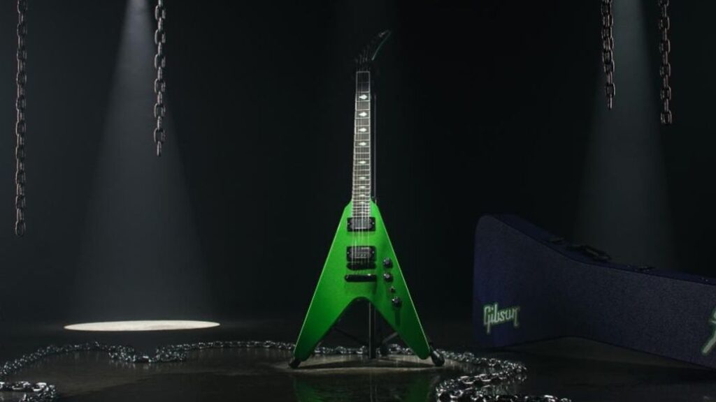 dave mustaine flying v exp rust in peace