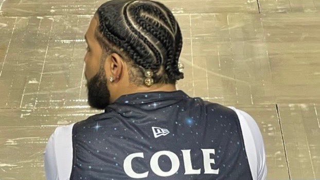 Drake Shows J. Cole Support at Scarborough Shooting Stars Game