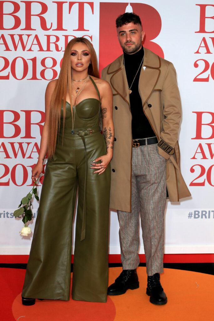  Jesy Nelson with Harry James at 2018 BRITS