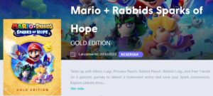 Mario + Rabbids Sparks of Hope release date October 20, 2022 leak Ubisoft Spanish page official trailer Nintendo Direct Mini: Partner Showcase
