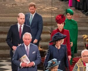 Members of the British royal family attend the Commonwealth Day service on March 9, 2020, in London.