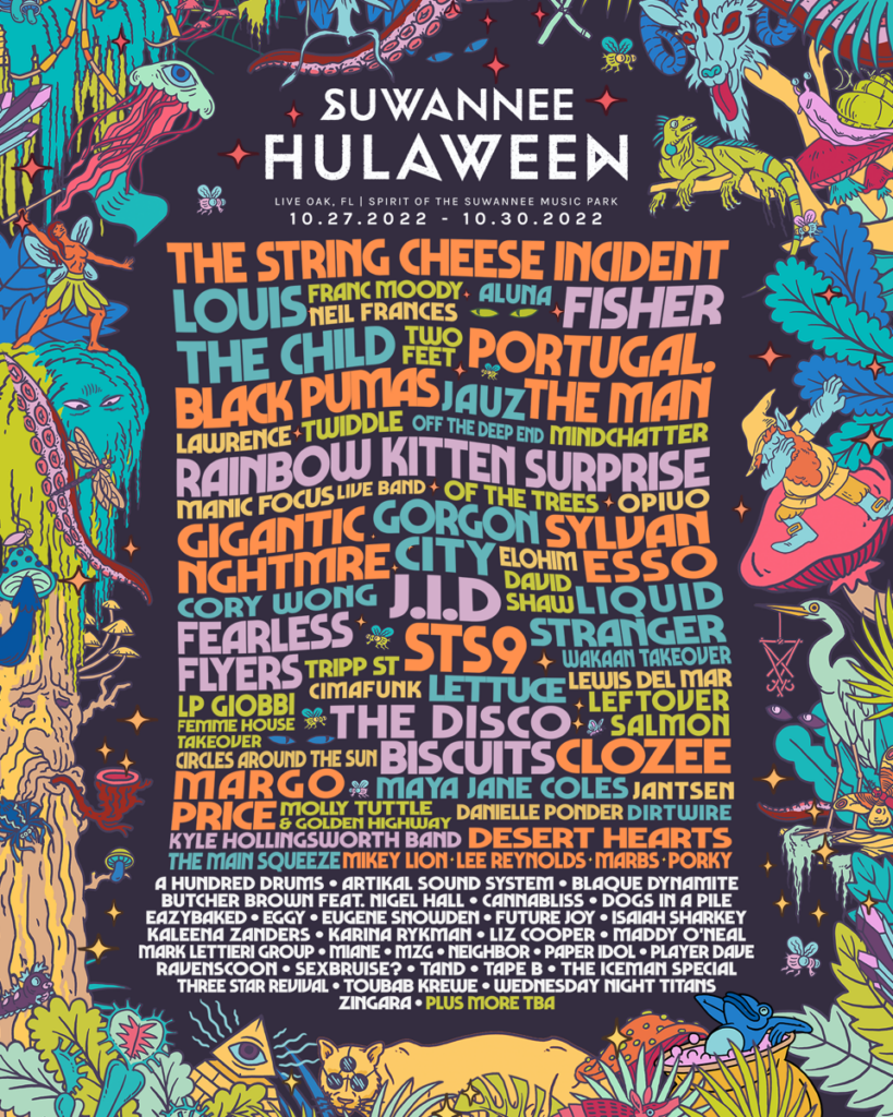 Suwannee Hulaween Announces Stacked Lineup for 2022 Edition