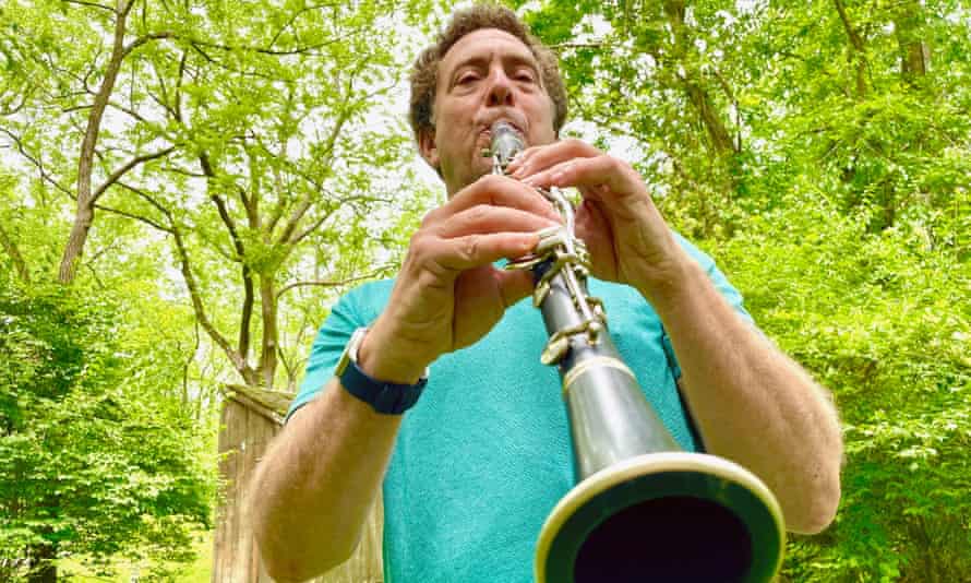 David Rothenberg plays the clarinet alongside the sounds of cicadas at a New Jersey nature preserve.