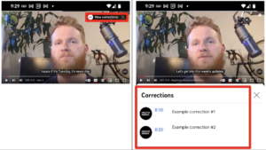 YouTube’s new corrections feature lets creators fix the record more easily